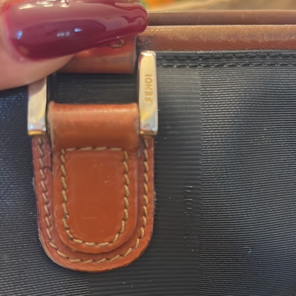 Vintage FENDI Black Stripe Mini Bag - Picture 4 of 10